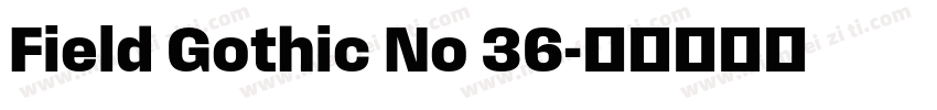 Field Gothic No 36字体转换